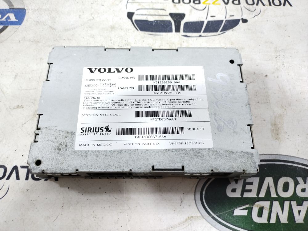 Блок управления радиоприемником Volvo S40 V50 XC90