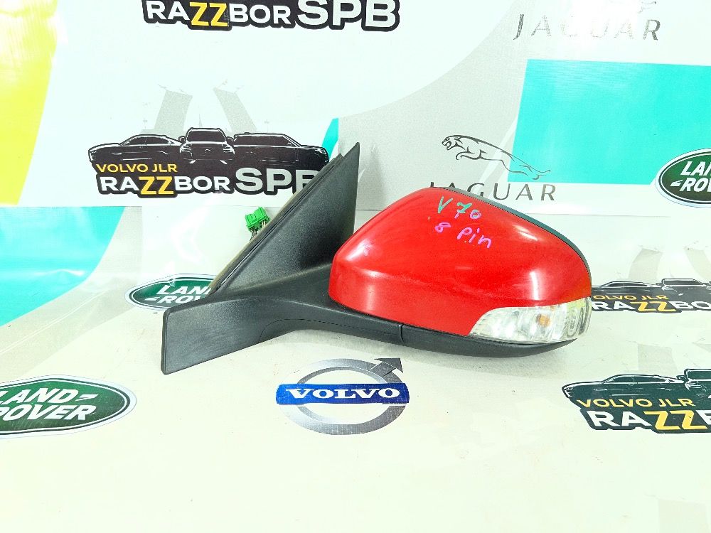 Зеркало левое Volvo S80 V70 2006 - 2012 8PIN белое